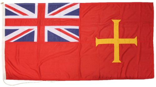 2yd 72x36in 183x91cm Guernsey ensign (woven MoD fabric)