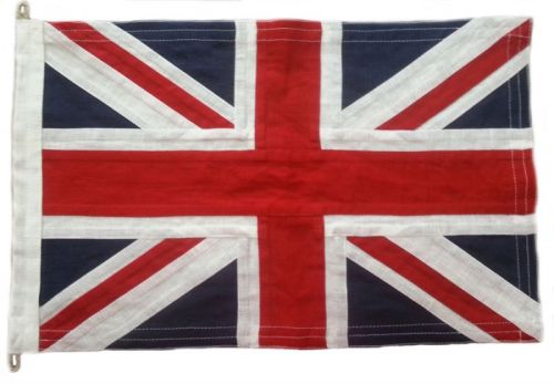 18x12in 46x30cm Union Jack linen
