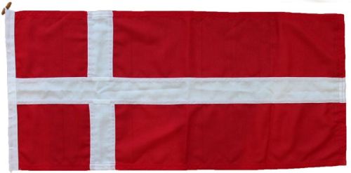 1.25yd 45x22.5in 114x57cm Denmark flag (woven MoD fabric)