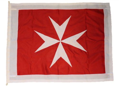 1yd 36x18in 91x45cm Malta civil ensign (woven MoD fabric)