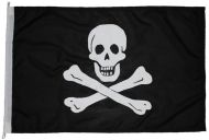 5x3ft 60x36in 152x91cm Jolly Roger (woven MoD fabric)