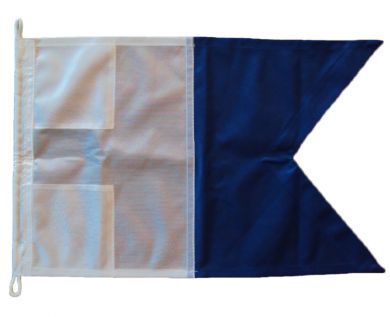36x24in 90x60cm Alpha A signal flag