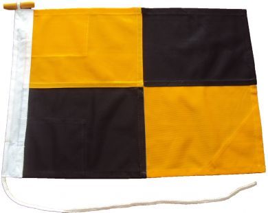 48x48in 122x122cm Lima L signal flag US Navy Size 10
